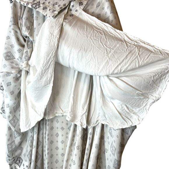 Moon River for Anthropologie Printed Tie-Waist Midi Skirt Women's Medium - Picture 7 of 16